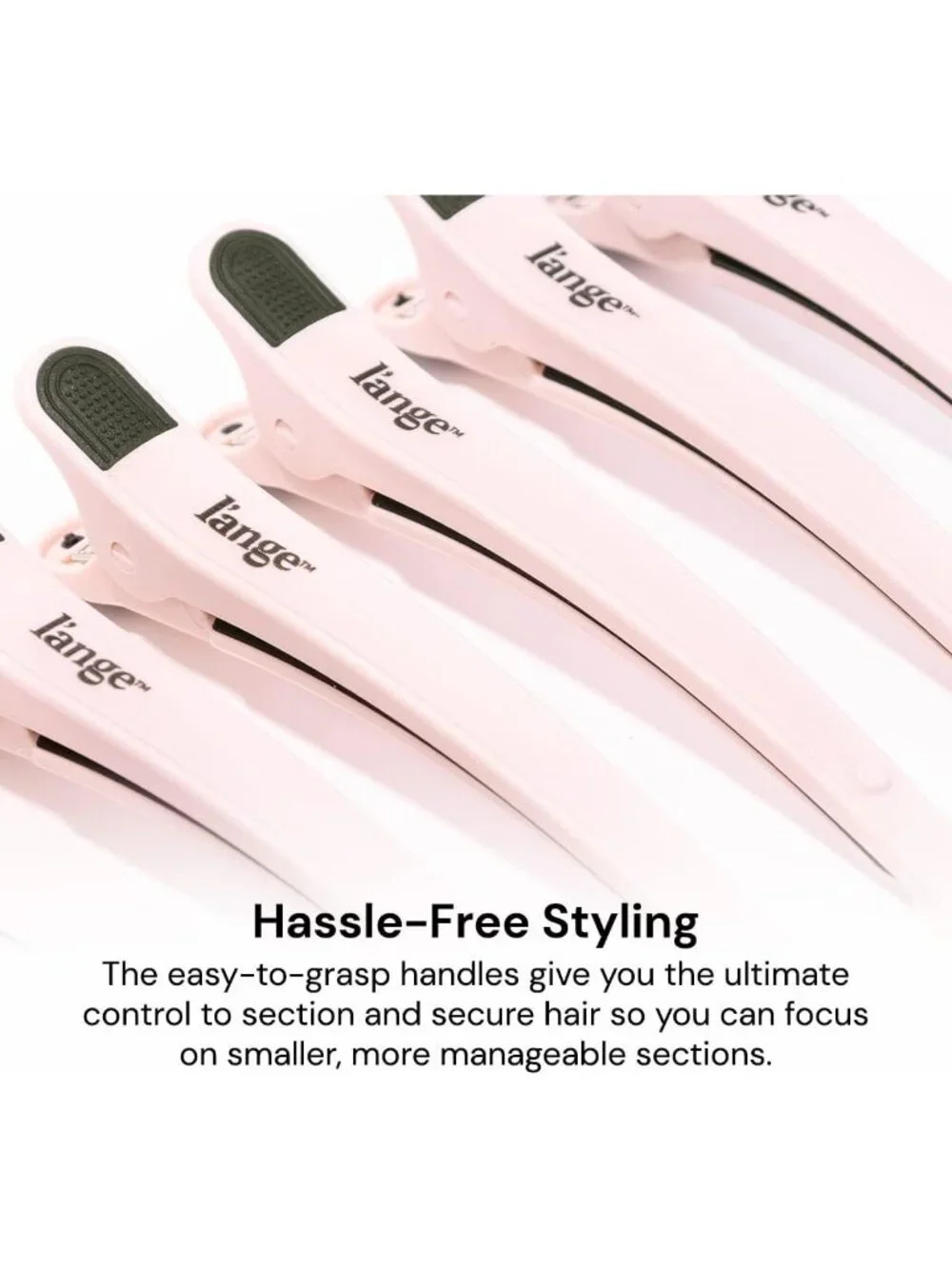 Rubber Sectioning Hair Clips | Narrow-Tipped Design for Easy Parting | 6-Pack
